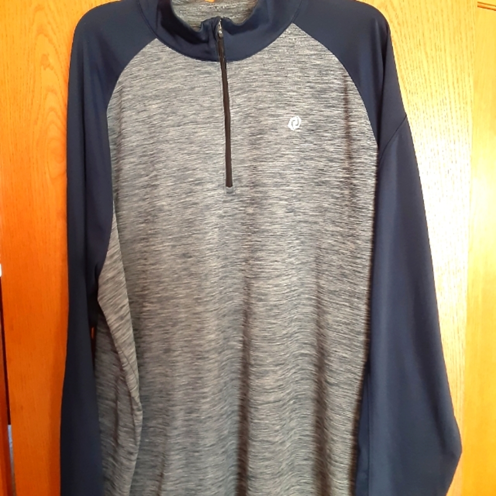 Mens 3XL Blue SB Tech polyester long sleeve pullover